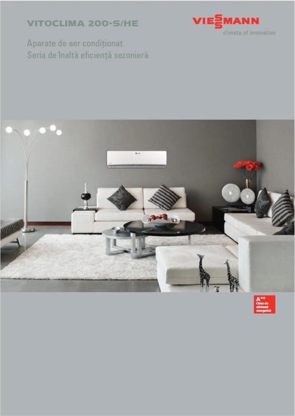 APARAT AER CONDITIONAT VIESSMANN VITOCLIMA 200 S/HE, 12000 BTU, CLASA DE EFICIENTA ENERGETICA A++