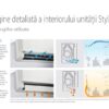 APARAT AER CONDITIONAT DAIKIN STYLISH, 9000BTU, FTXA25CB+RXA25A9 PUTERE RACIRE=2.5kW, PUTERE INCALZIRE=2.8 kW BLUEVOLUTION, CULOARE NEGRU, CLASA DE EFICIENTA ENERGETICA A+++