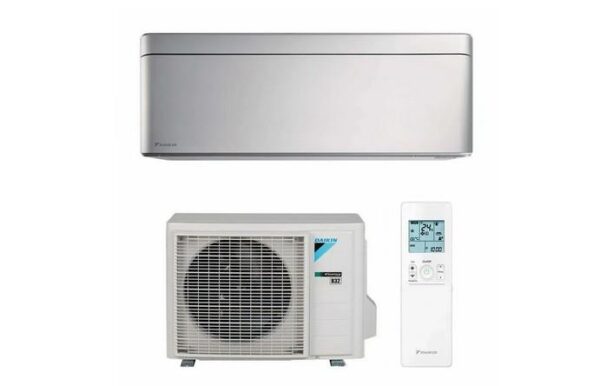 0045720_001_002_691x444.jpg APARAT AER CONDITIONAT DAIKIN STYLISH, 9000BTU, FTXA25CS+RXA25A9 PUTERE RACIRE=2.5kW, PUTERE INCALZIRE=2.8 kW BLUEVOLUTION, CULOARE ARGINTIU, CLASA DE EFICIENTA ENERGETICA A+++