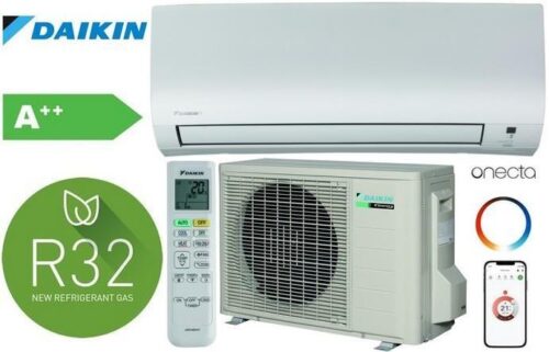 APARAT AER CONDITIONAT DAIKIN NEPURA COMFORA, 9000 BTU, OPTIMIZAT PENTRU INCALZIRE FTXTP25N+RXTP25A , BLUEVOLUTION, CULOARE ALB, CLASA DE EFICIENTA ENERGETICA A+++, TELECOMANDA INCLUSA