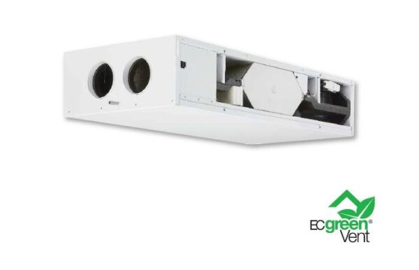 CENTRALA DE VENTILATIE 220M3/H DE TAVAN CU RECUPERARE DE CALDURA KWL EC 220 D R (RECUPERATOR DE ENERGIE DUBLU FLUX)