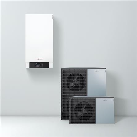 POMPA DE CALDURA AER-APA VIESSMANN VITOCAL 200-S, 7.6kW, INCALZIRE / RACIRE / ACM, 400V, CU POMPA DE CIRCULATIE INCORPORAT, AUTOMATIZARE VITOTRONIC 200, SUPORT DE PRETE, VENTIL DE SIGURANTA, AWB-E-AC