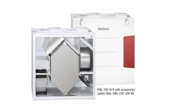 CENTRALA DE VENTILATIE 200M3/H CU RECUPERARE DE CALDURA KWL 200 W L
