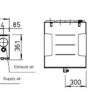 CENTRALA DE VENTILATIE 200M3/H CU RECUPERARE DE CALDURA KWL 200 W L