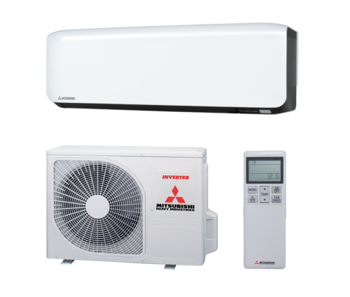 Aer conditionat Mitsubishi Heavy Harukaze Black&White SRK25ZS-WFB SRC25ZS-W2, 9000 BTU, A+++/A++, Inverter, Functie incalzire racire, Wi-Fi inclus, Negru si Alb