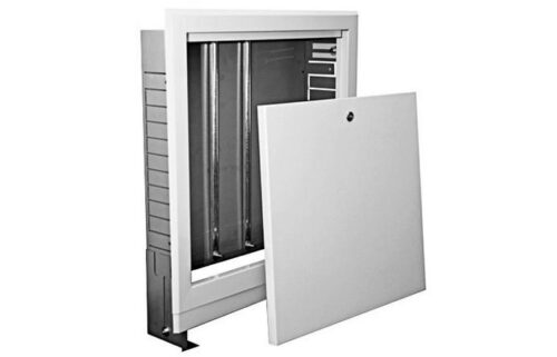 CUTIE INCASTRABILA (10/7 CIRCUITE INCALZIRE) SWPSE , CU RAMA LACUITA PENTRU DISTRIBUITOR-COLECTOR SI MARGINILE RAMEI INDOITE SUB 45°