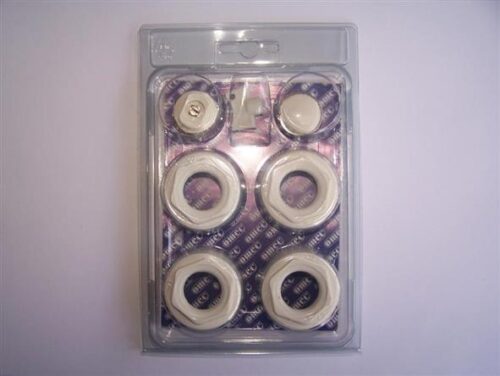 KIT RADIATOR ALUMINIU ( 4 REDUCTII 1X1/2" DOP, AERISITOR ), CULOARE CUPRU PLATINAT