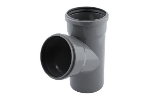RAMIFICATIE PP 040x040x87.5˚, CANALIZARE INTERIOARA, GRI, WTC