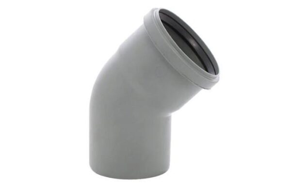 COT PP 040 x 45˚ CANALIZARE INTERIOARA, GRI, TRP