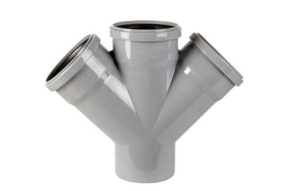 RAMIFICATIE DUBLA PP 110x110x110x67.5˚, CANALIZARE INTERIOARA, GRI, TRP