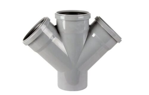 RAMIFICATIE DUBLA PP 110x110x050x67.5˚, CANALIZARE INTERIOARA, GRI, TRP