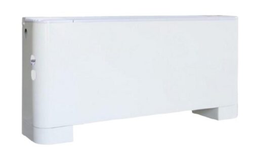 VENTILOCONVECTOR CARCASAT DE PARDOSEALA/TAVAN - 2 TEVI BATERIE CU 3 RANDURI, VENTILATOR AC, 3 TREPTE DE PUTERE, PICIOARE DE SUSTINERE, ADMISIE AER INFERIOARA/LATERALA, PUTERE INCALZIRE = 4.05KW, PUTERE RACIRE = 2.7KW