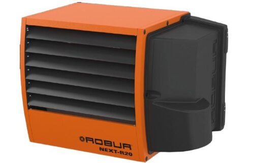 GENERATOR AER CALD ROBUR NEXT-R 30V (GAZ METAN) 30KW, CU VENTILATOR AXIAL, CU FLUX DE AER VERTICAL, MONTAJ PE PERETE, MODULANT, CU ARZATOR PREMIX